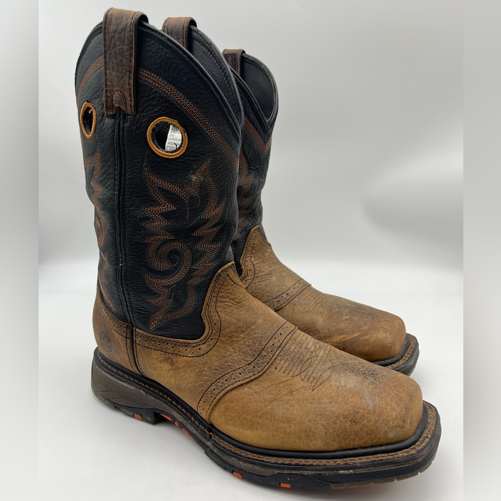 Double H Men's Two-Tone Leather Boots